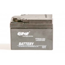 Аккумулятор АКБ YTX4A-BS (таблетка широкая) 12V 4AH/10HR 110-85-50